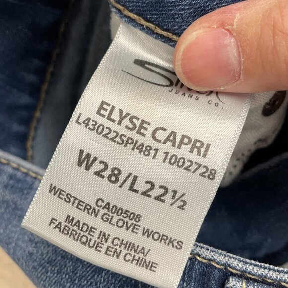 Silver Capri Jeans Size 28 - Picture 7 of 8